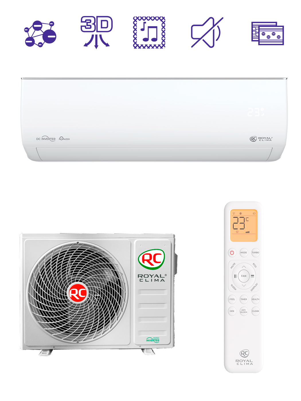 RCI-GLE55HN (GLORIA Inverter 2026 Wi-Fi ready)