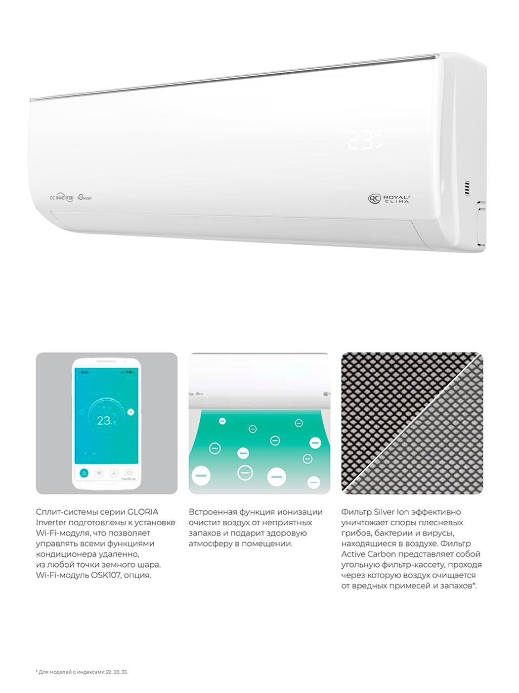 RCI-GLE55HN (GLORIA Inverter 2026 Wi-Fi ready)