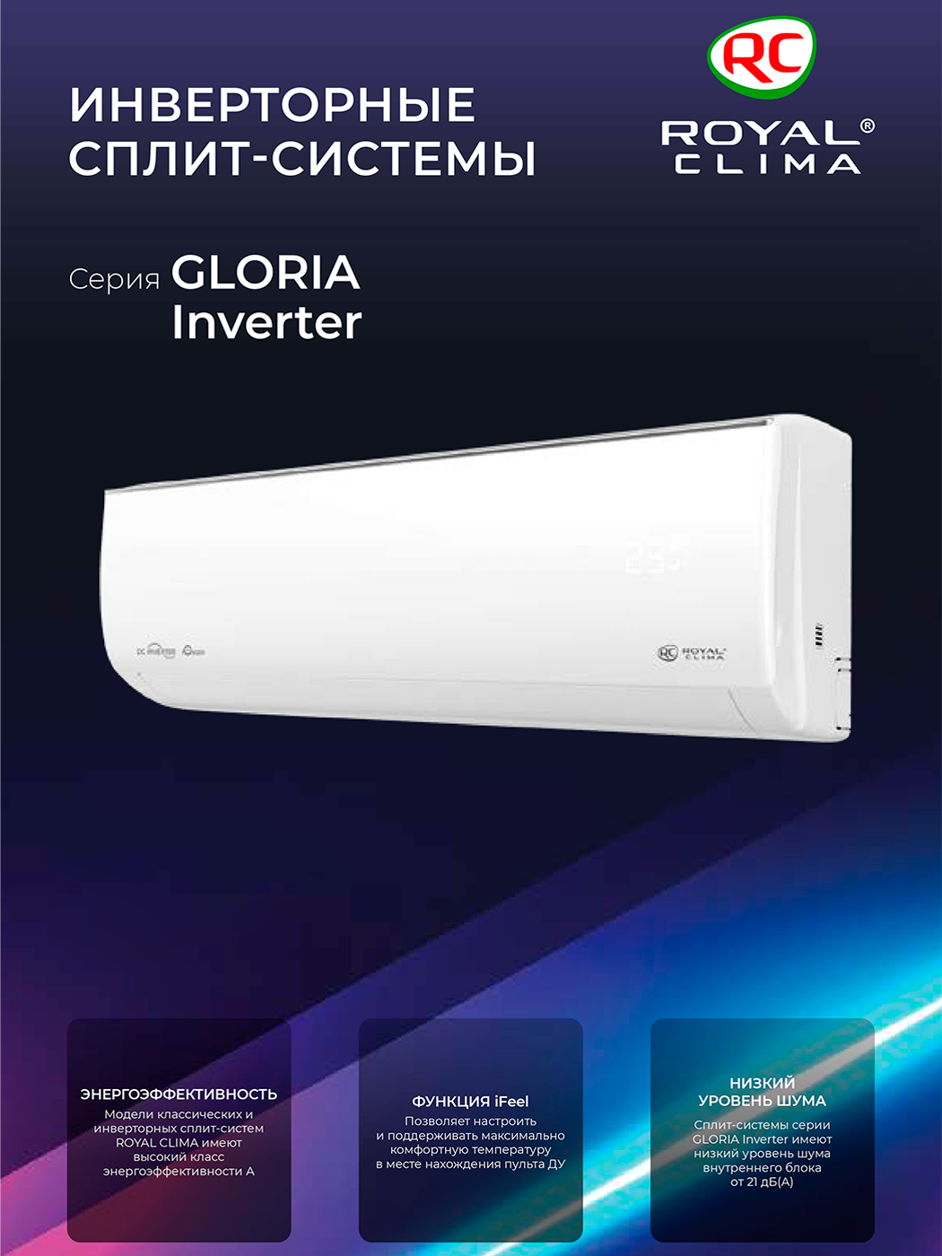 RCI-GLE55HN (GLORIA Inverter 2026 Wi-Fi ready)